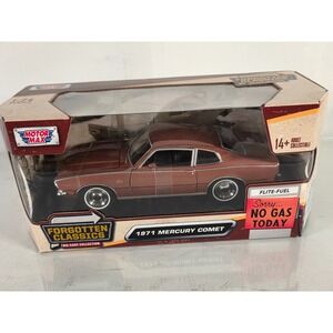 1971 Mercury COMET Diecast Model Car 1/24 Forgotten Classics by Motor Max Brown